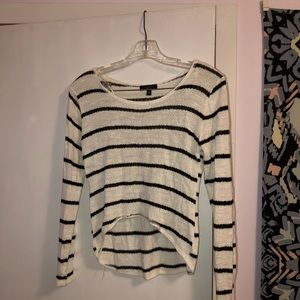 Black and White Striped Sweater